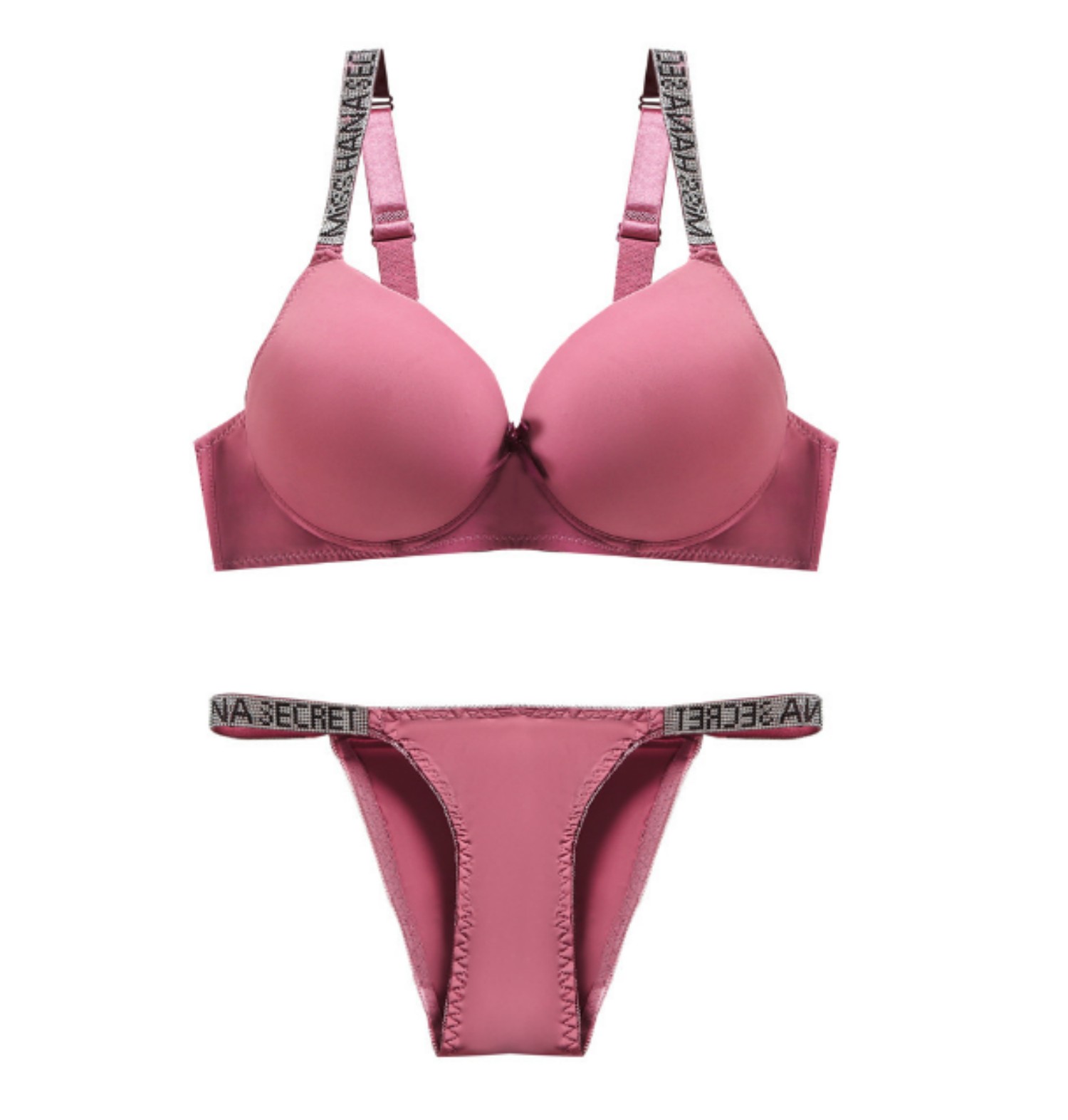 Womens Padded Push Up Lift Bra and Panty Set Lingerie Set Everyday Bras